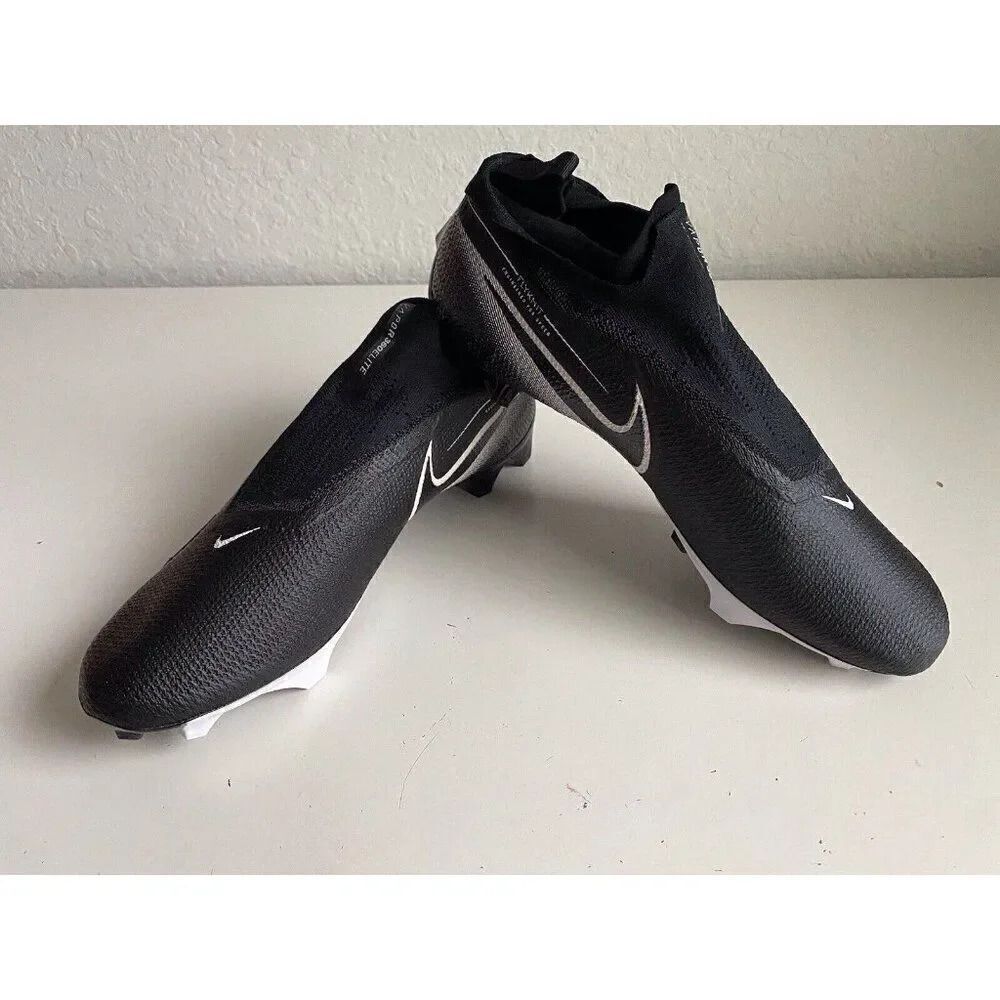 Nike Vapor Edge Elite 360 Flyknit Football Cleats Black CV6282-009 Men’s Sz 14.5